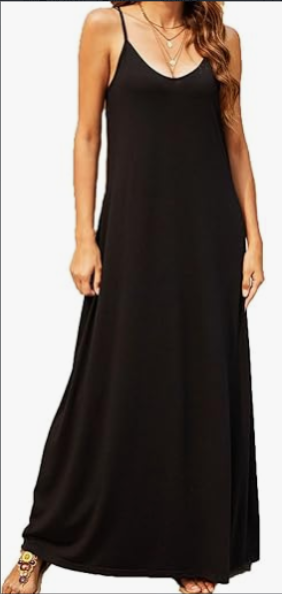 Supnier Maxi-Sommerkleid mit V-Ausschnitt