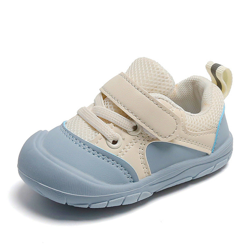 Laufschuh für Kleinkind – blau/weiss, PU-Oberfläche – Bild 5 | LuxeStyle