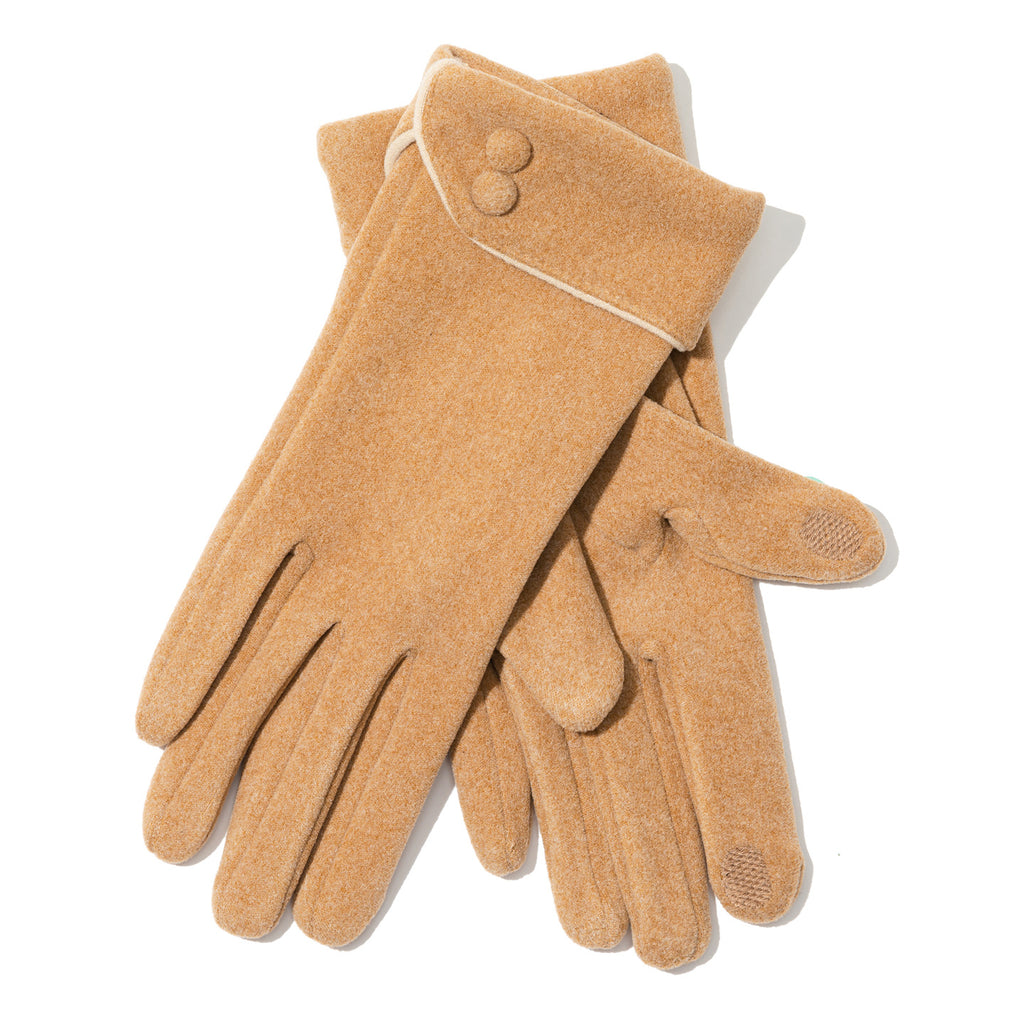 Warme Fleece-gefütterte Handschuhe mit Schleife