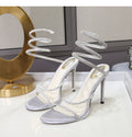 High Heels Stiletto-Sandalen mit Strass – Bild 21 | LuxeStyle