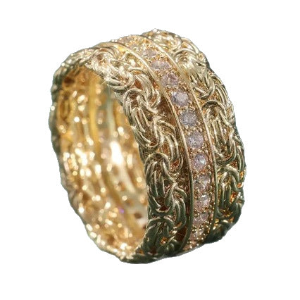 Doppelstrang-Ring vergoldet – Bild 2 | LuxeStyle