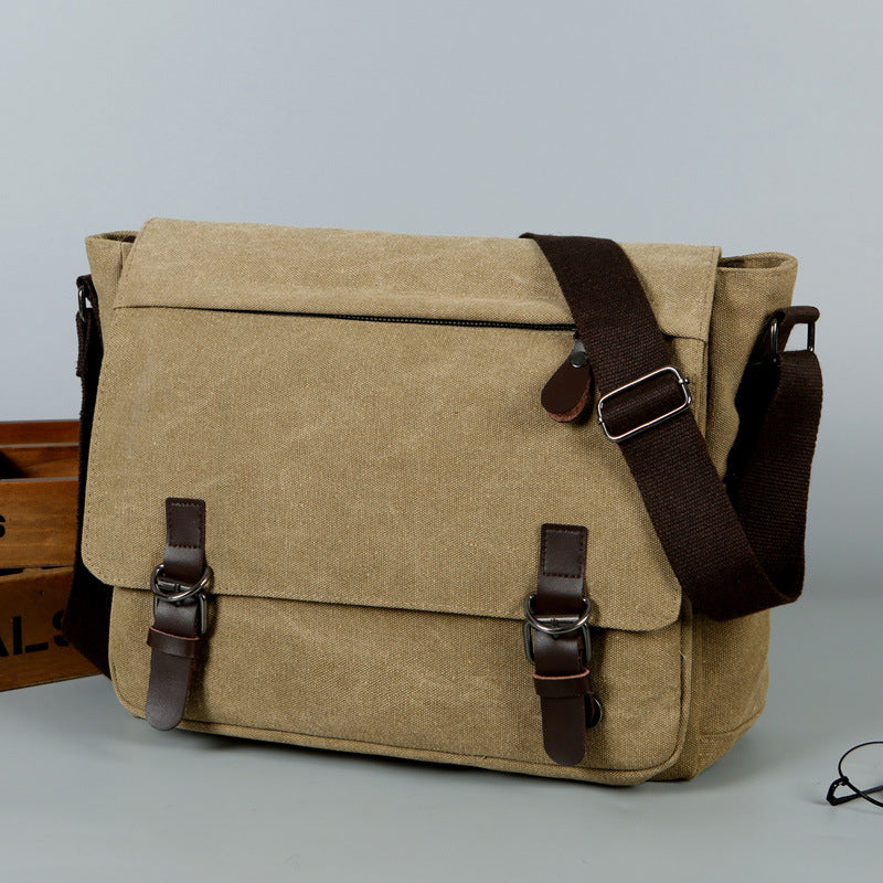 Robuster Canvas-Rucksack in Khaki – Bild 6 | LuxeStyle