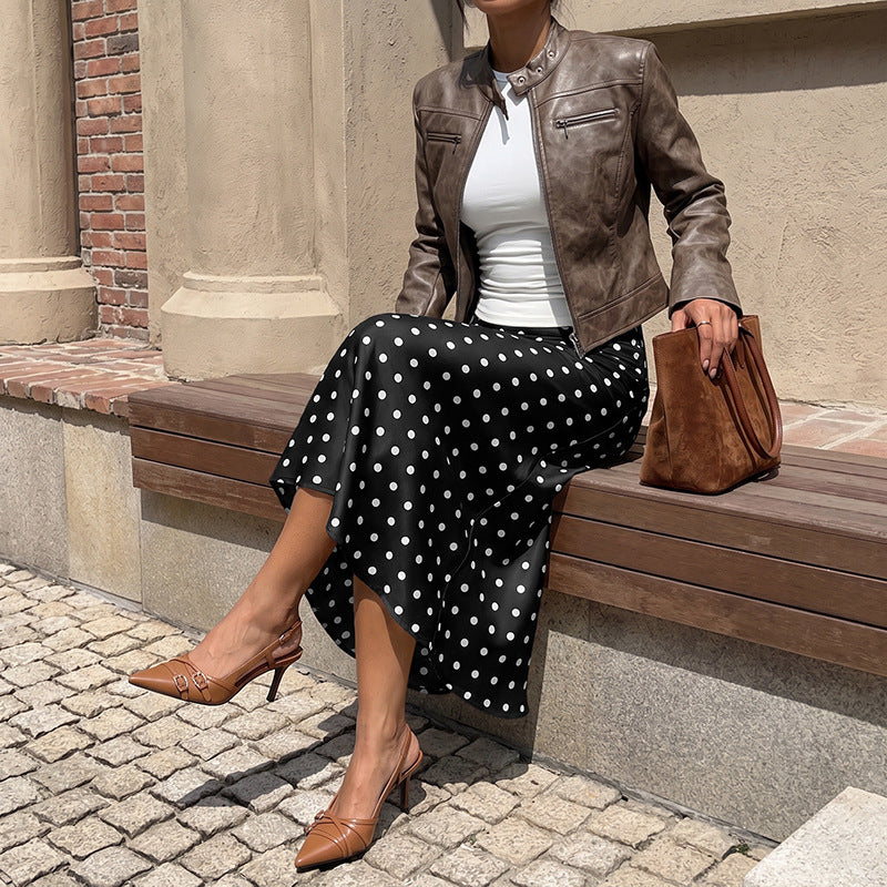 Vintage Polka-Dot Meerjungfrauenrock