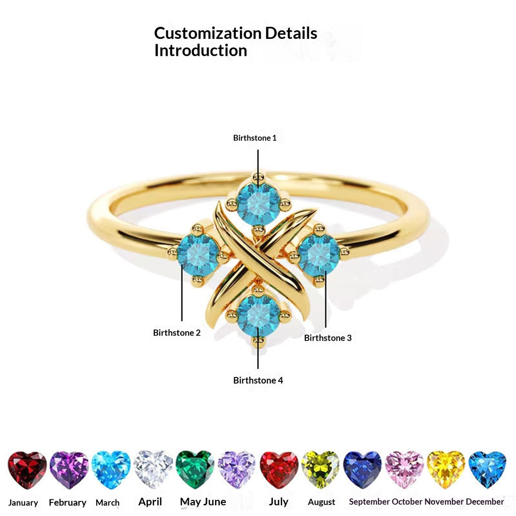 Vier-Stein Ring · Damen – Bild 5 | LuxeStyle