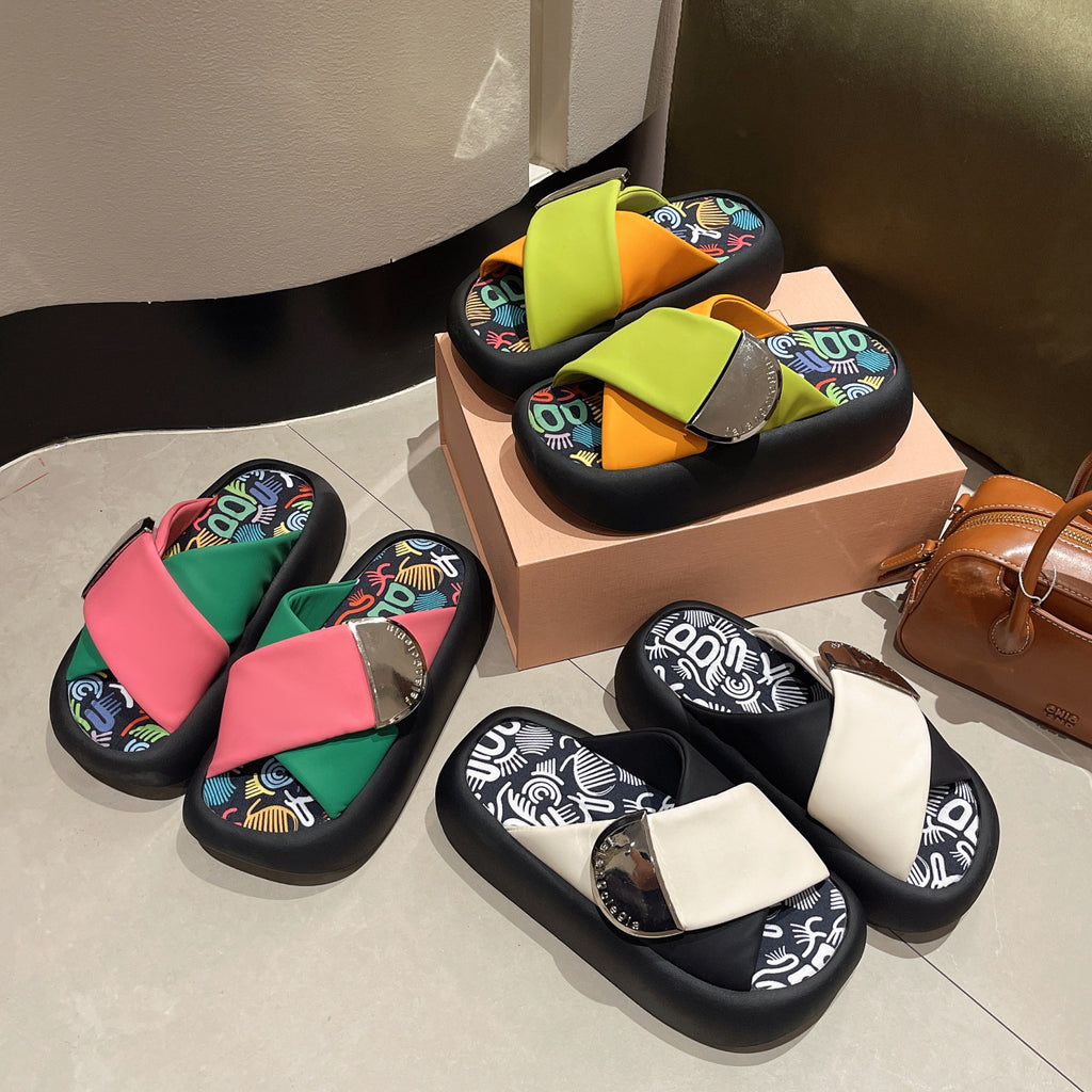 Thick soled Frauen-Slipper