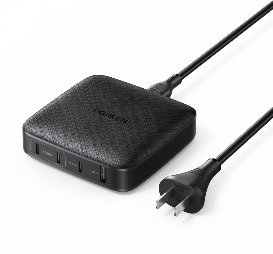 GaN PD-Ladegerät 65W/100W mit 2 oder 4 Ports