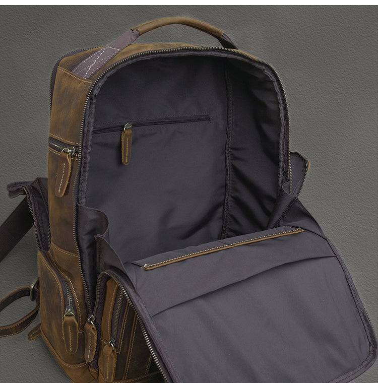Rucksack aus Rindsleder – Bild 4 | LuxeStyle