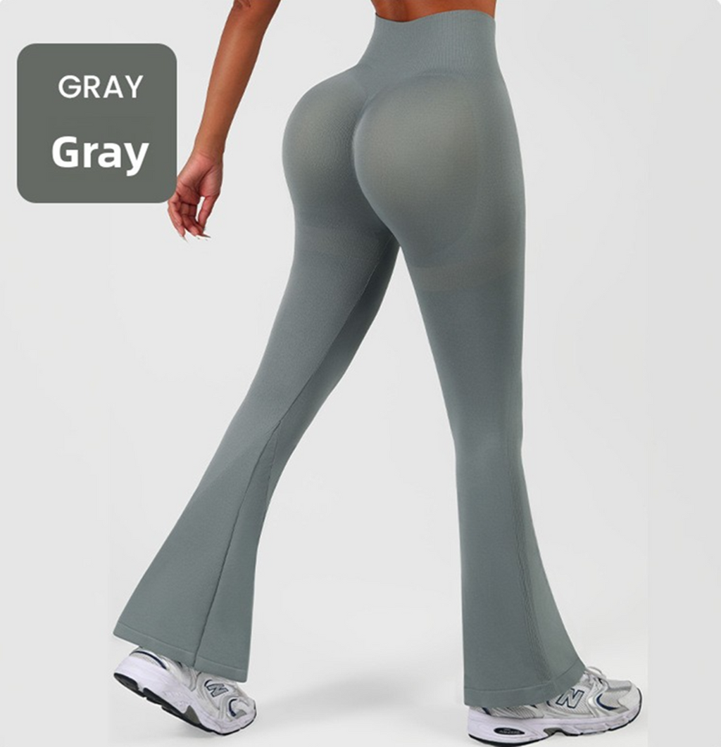 High Waist Flared Yoga Pants mit Scrunch