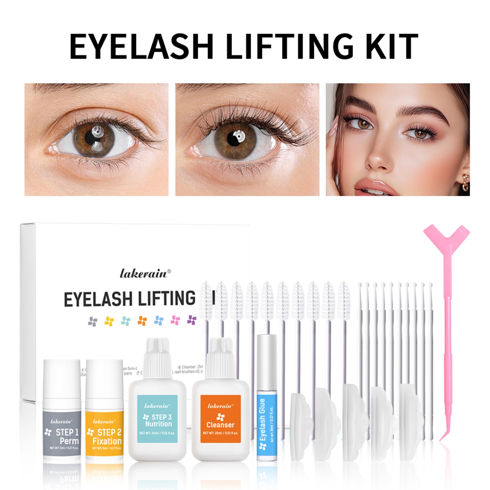 Wimpernwelle Keratin Dauerwelle Set