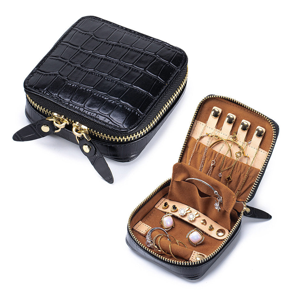 Krokodilmuster Schmuck-Clutch aus Leder – Bild 6 | LuxeStyle