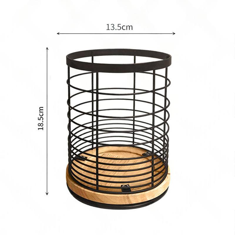 Drehbarer Besteck-Organizer aus Holz – Bild 5 | LuxeStyle