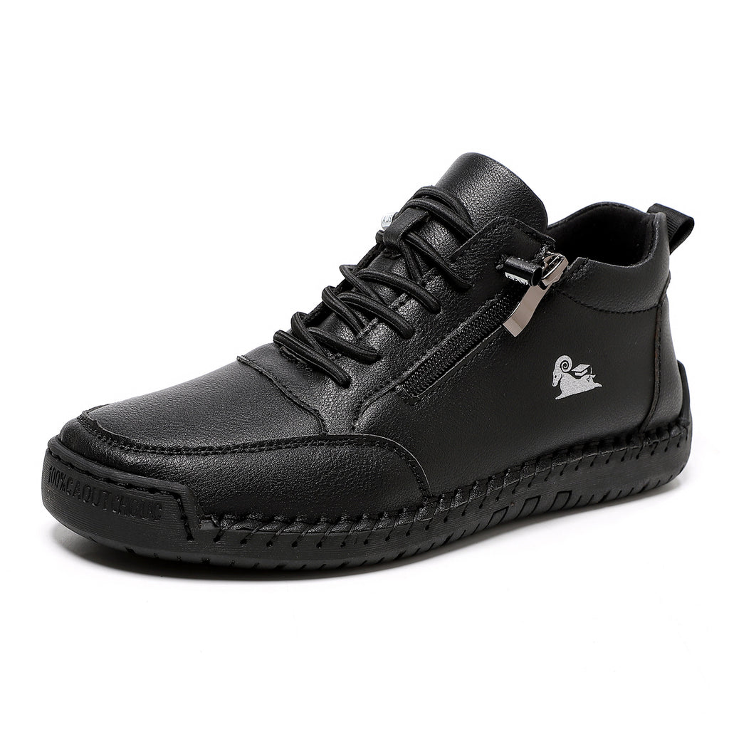 Handgenähte Damen-Freizeitschuhe mit weicher Sohle