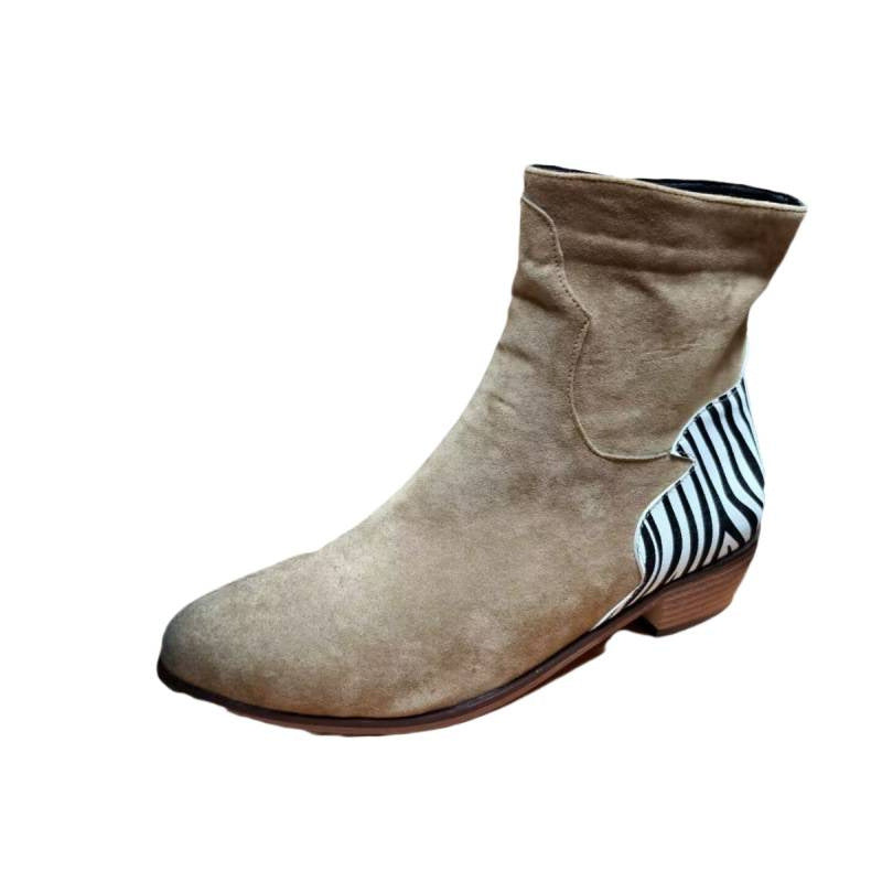 Ankle Boots mit spitzer Zehe und Blockabsatz