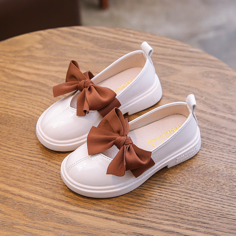 Mädchen Leder-Ballerinas mit Schleife – Bild 6 | LuxeStyle