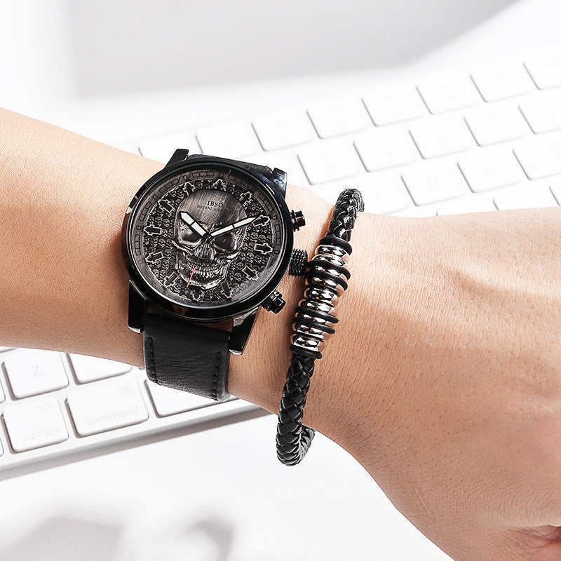 Herren-Armbanduhr mit Totenkopf-Zifferblatt – Bild 5 | LuxeStyle