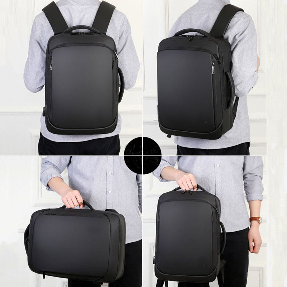 Business Rucksack mit USB, wasserdicht – Bild 4 | LuxeStyle