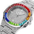 Quadratische Herrenuhr mit Diamant-Trend | LuxeStyle