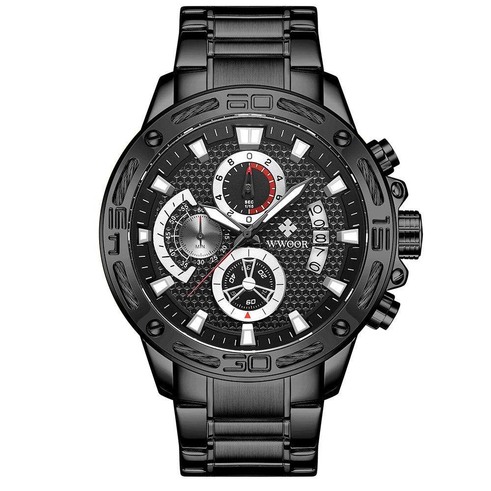 WWOOR Herren-Chronograph Gold – Bild 2 | LuxeStyle