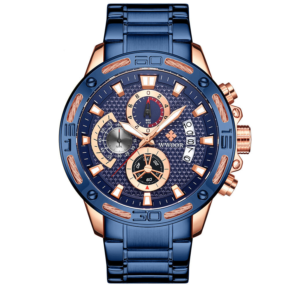 WWOOR Herren-Chronograph Gold – Bild 4 | LuxeStyle