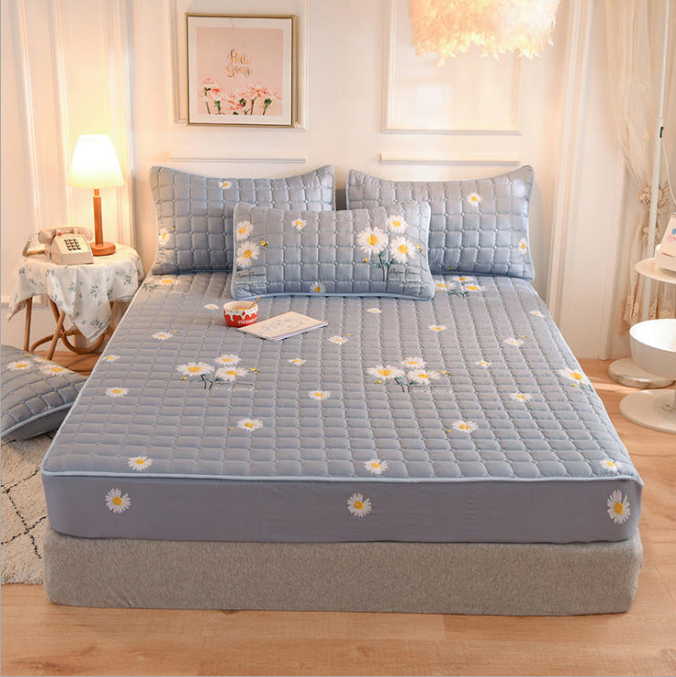Gestepptes Bettlaken-Set mit Kissenbezug – Bild 1 | LuxeStyle