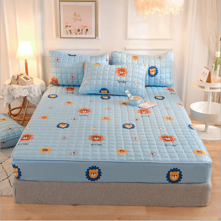 Gestepptes Bettlaken-Set mit Kissenbezug – Bild 9 | LuxeStyle
