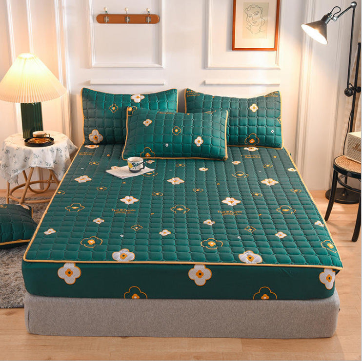 Gestepptes Bettlaken-Set mit Kissenbezug – Bild 7 | LuxeStyle