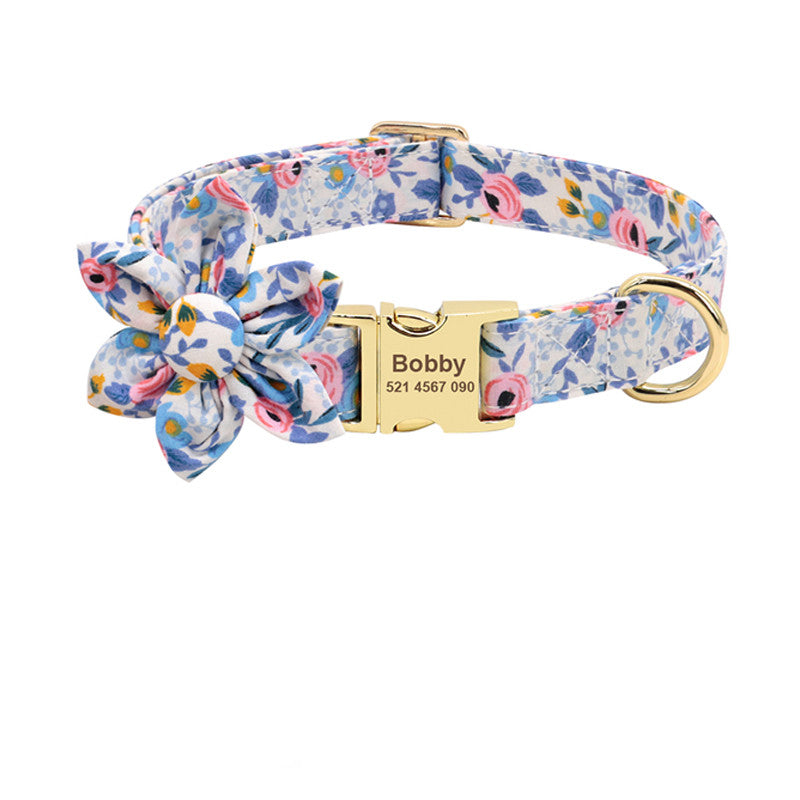 Halsband mit abnehmbarer Blüte und Gravur – Bild 14 | LuxeStyle