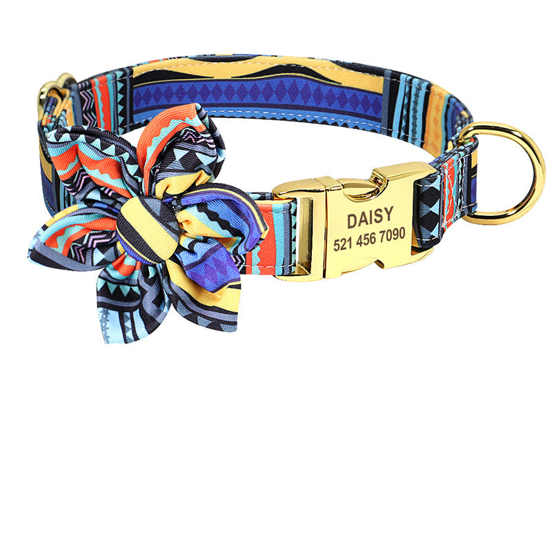 Halsband mit abnehmbarer Blüte und Gravur – Bild 18 | LuxeStyle