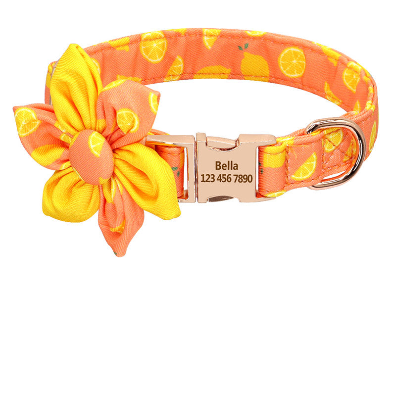 Halsband mit abnehmbarer Blüte und Gravur – Bild 20 | LuxeStyle