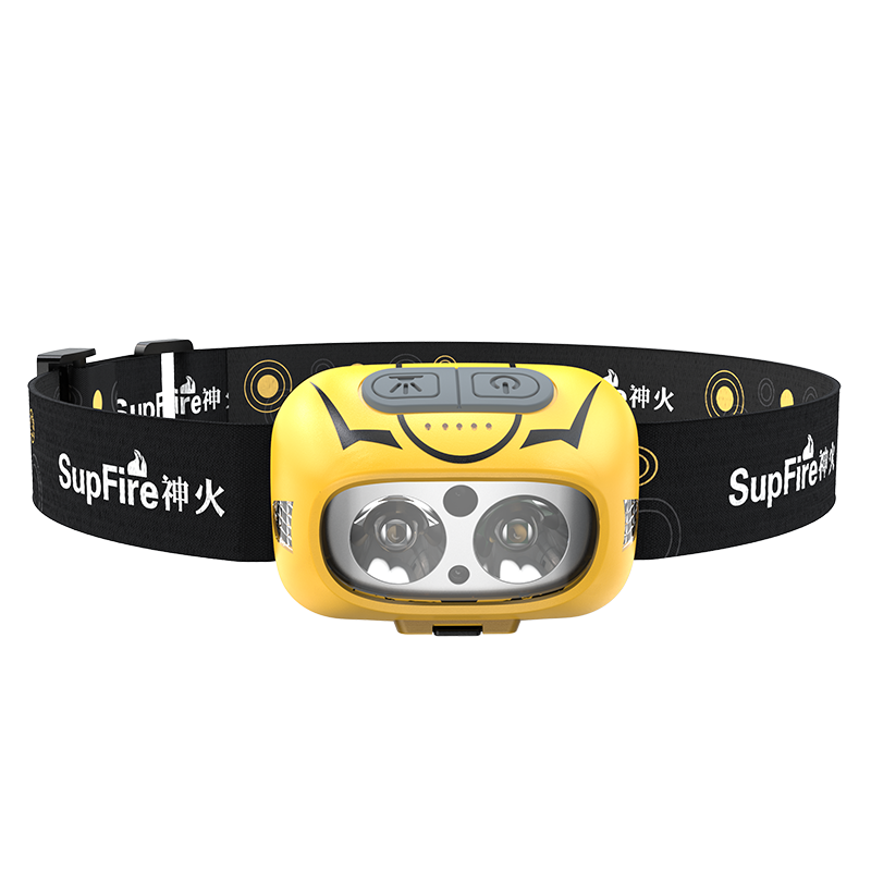 Sensor-Kopflampe mit starkem Licht für Nachtangeln