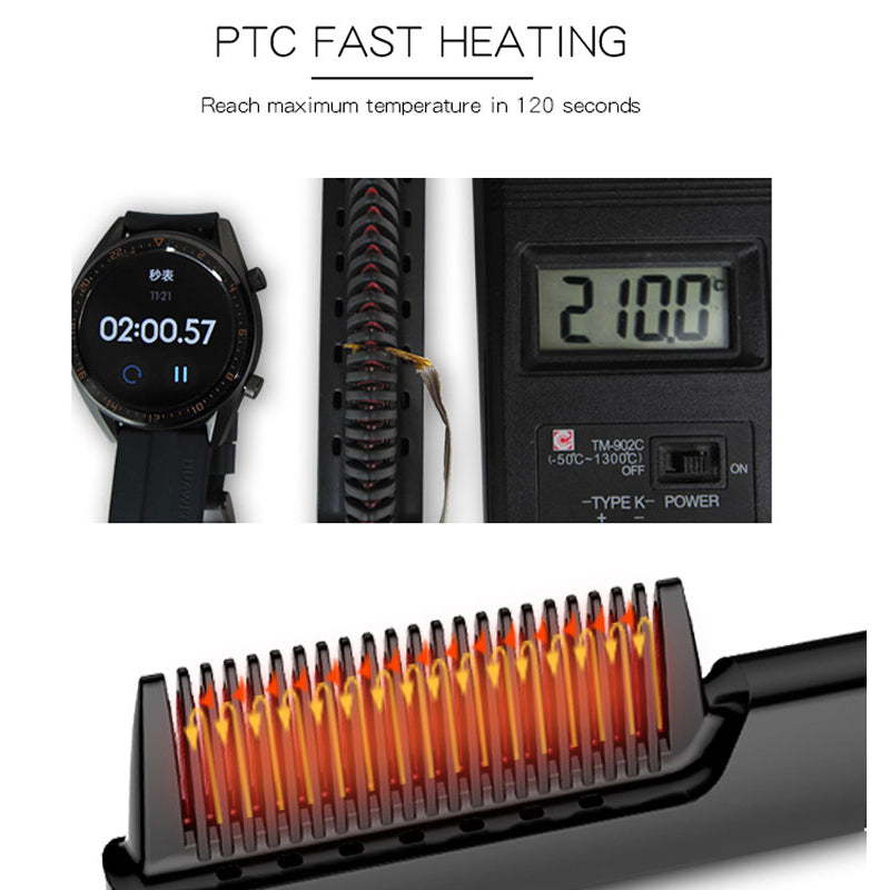 LED Display Anion Glättbürste