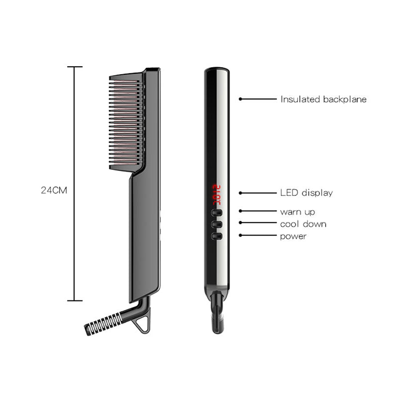 LED Display Anion Glättbürste