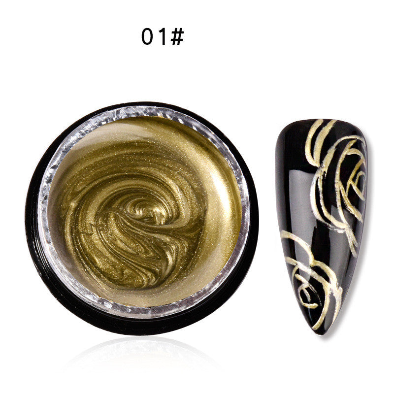 Metall-Nagelkleber für Spiegelglanz-Effekte