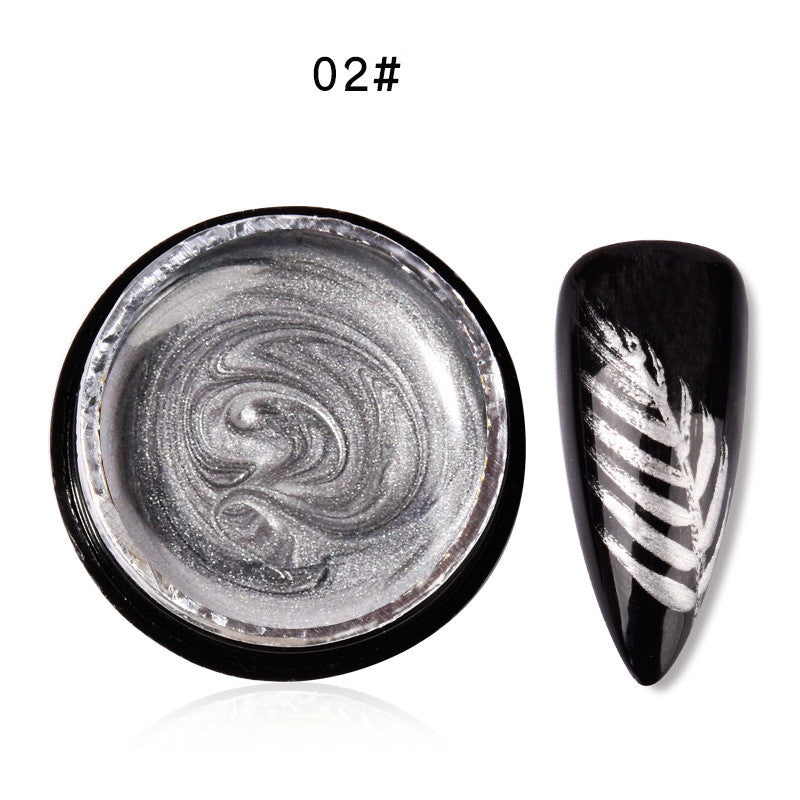 Metall-Nagelkleber für Spiegelglanz-Effekte