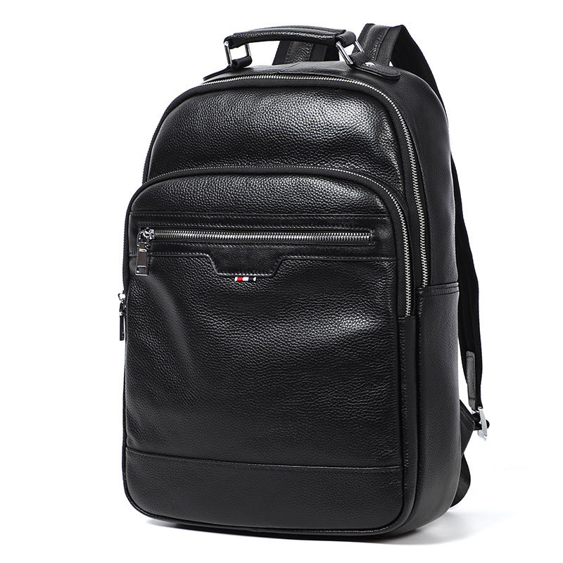 Rindsleder-Business-Rucksack Schwarz – Bild 5 | LuxeStyle