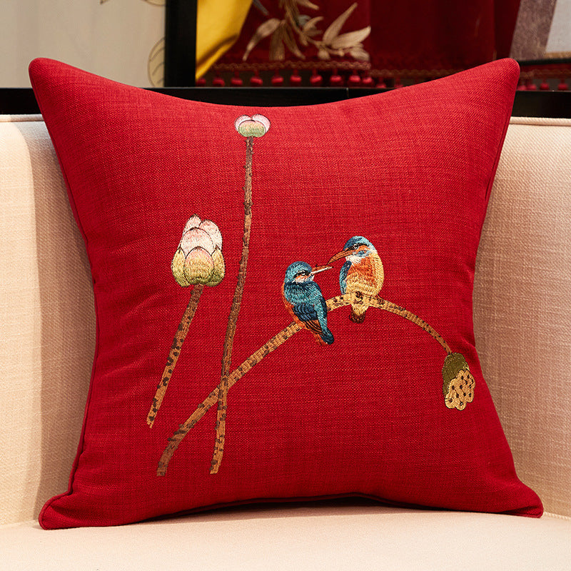 Chinesischer Kissenbezug mit Stickerei – Bild 3 | LuxeStyle