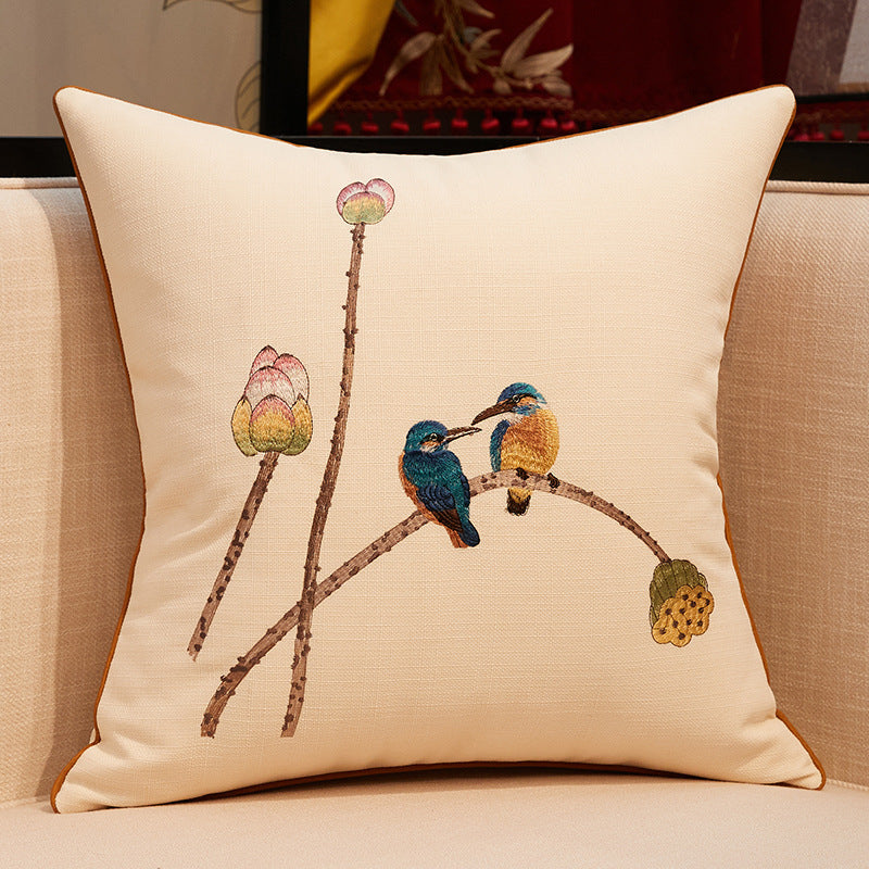 Chinesischer Kissenbezug mit Stickerei – Bild 4 | LuxeStyle