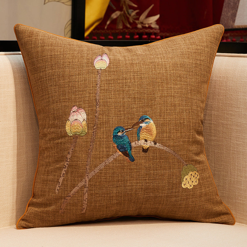 Chinesischer Kissenbezug mit Stickerei – Bild 5 | LuxeStyle