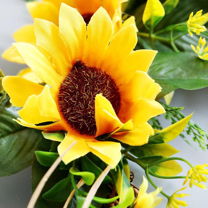 Sonnenblumen-Girlande für Tür und Wand