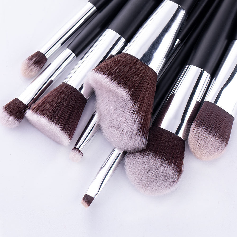 10-teiliges Make-up Pinselset mit Wellenborsten