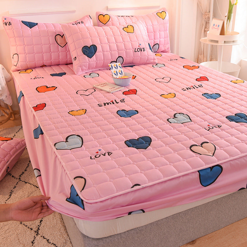 Matratzenschutz "Full Package" mit Herzmuster – Bild 7 | LuxeStyle