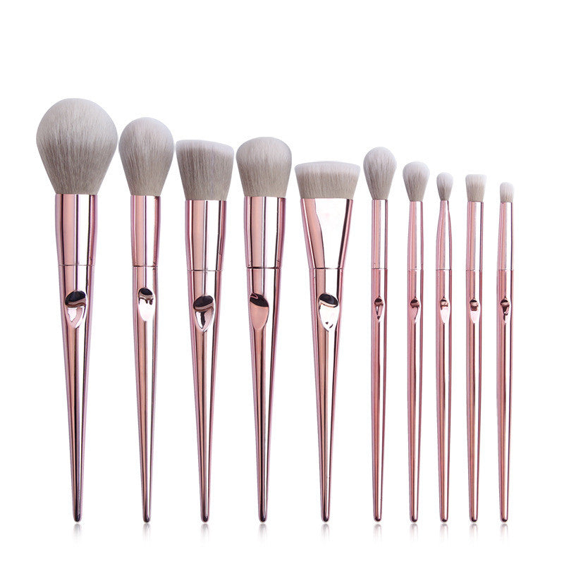 10-teiliges Make-up Pinselset mit Tasche