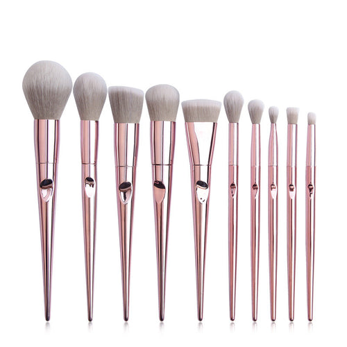 10-teiliges Make-up Pinselset mit Tasche