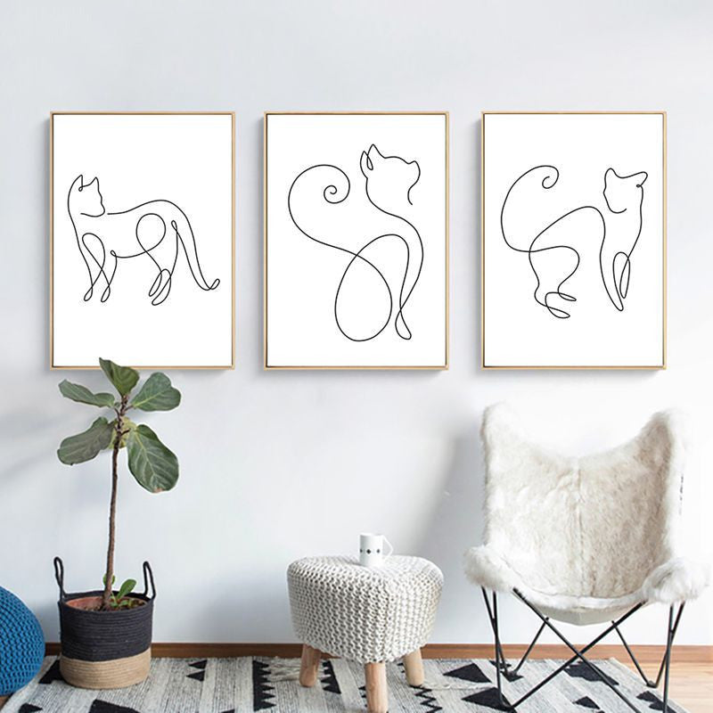 Abstrakte Tiermalerei für Ihr Wohnzimmer