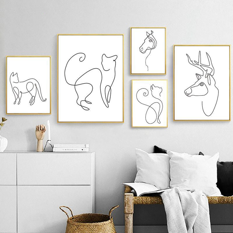 Abstrakte Tiermalerei für Ihr Wohnzimmer
