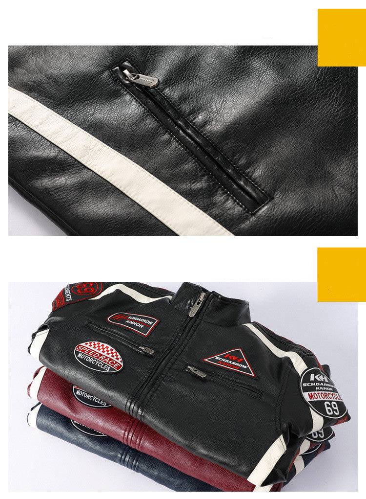 Vintage Motorradsattelanzug mit PU‑Futter – Bild 2 | LuxeStyle