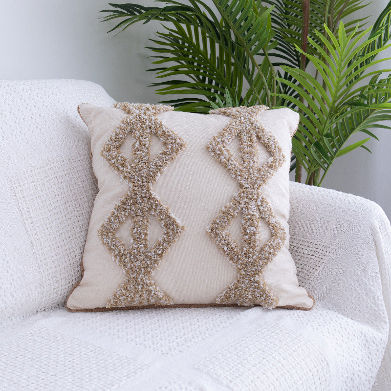Marokkanisches Fransenkissen mit Zierquasten – Bild 3 | LuxeStyle