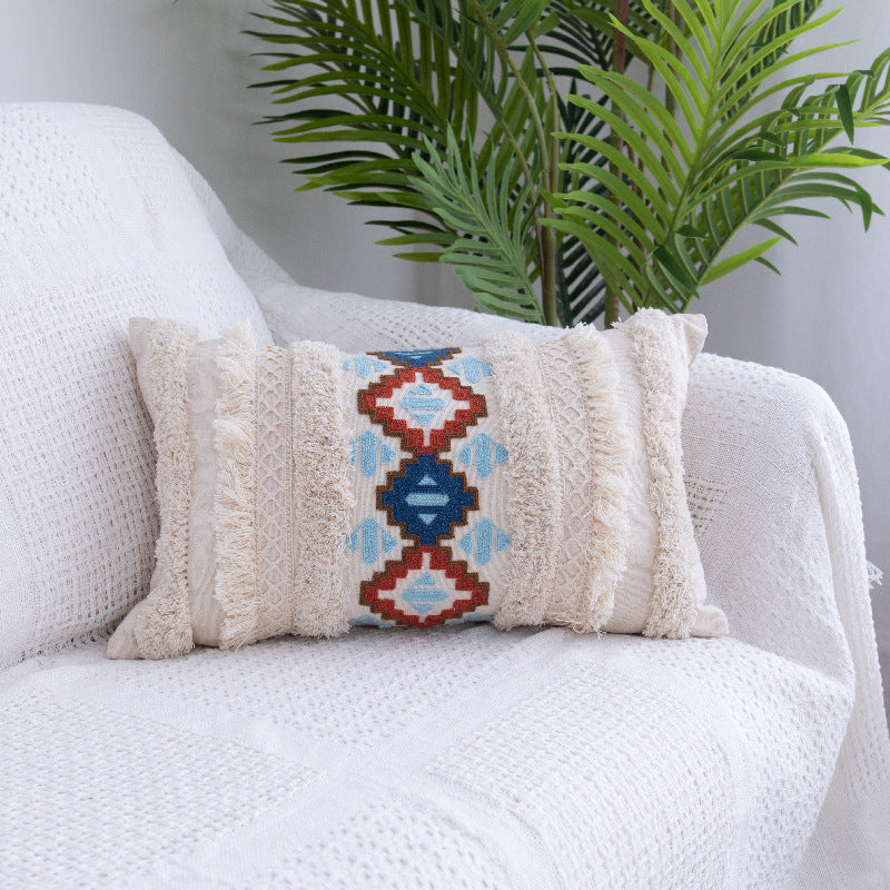 Marokkanisches Fransenkissen mit Zierquasten – Bild 7 | LuxeStyle