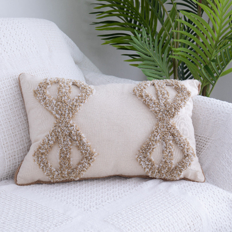 Marokkanisches Fransenkissen mit Zierquasten – Bild 1 | LuxeStyle