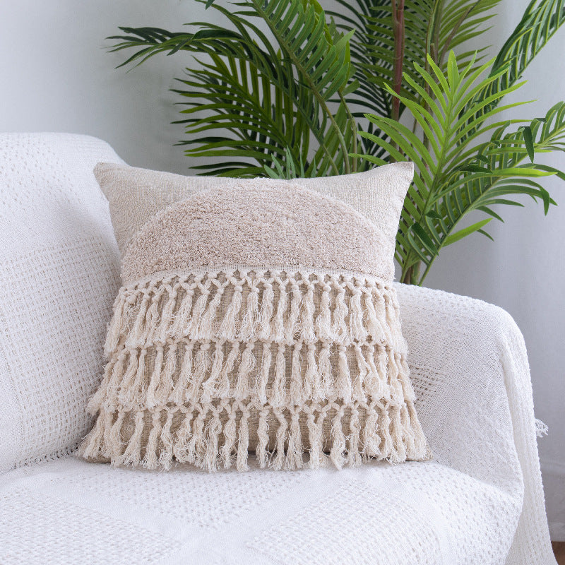 Marokkanisches Fransenkissen mit Zierquasten – Bild 5 | LuxeStyle